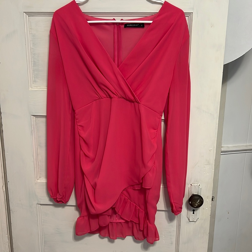 Pink Long Sleeve Dress